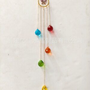 Purple butterfly crystal ball color 50cm/72g