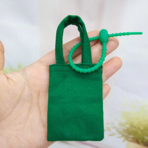 Green rope cloth bag