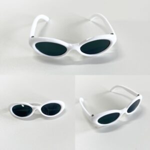 White frame sunglasses