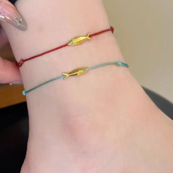 Wholesale Lucky Koi Braided Rope Ultra Thin Bracelet