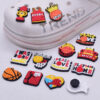 Wholesale Basketball themed soft rubber detachable Croc Charms
