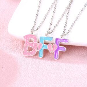 BFF silver necklace