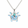 Wholesale Halloween Alloy Electroplating Demon Monster Luminous Necklace