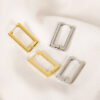 Wholesale Golden geometric square earrings