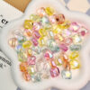 Wholesale 10pcs colored sugar cube geometric element acrylic beads