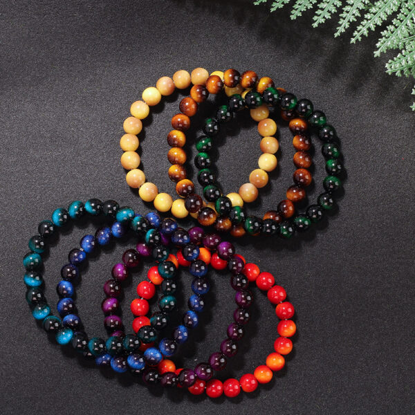 Wholesale Glass Dopamine Imitation Tiger Eye Bracelet