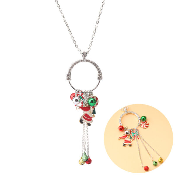Wholesale Christmas Santa Claus Candy Bell Long Neck