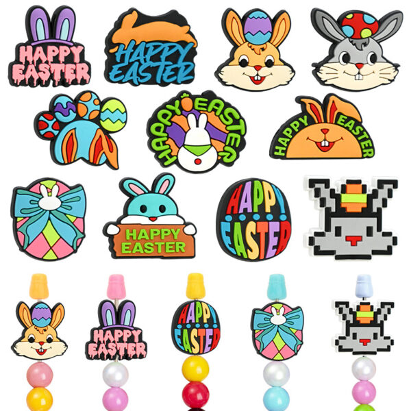 O1CN01a3ovil1t0m5jHCHrW_2207248195840-0-cib Wholesale Random Easter Series DIY Funny E Funny Rabbit Focal Beads