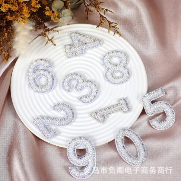Wholesale Hot stamping pearl digital embroidery DIY Patches