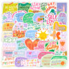 Wholesale 50pcs inspirational phrase labels, waterproof vinyl stickers
