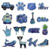 Wholesale Blue series cartoon embroidery DIY Patches