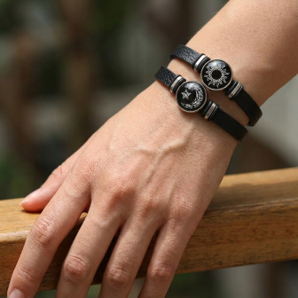 Wholesale Luminous Sun and Moon Lovers Gemstone Bracelet