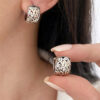 Wholesale Geometric Circle Vintage Pattern Earrings