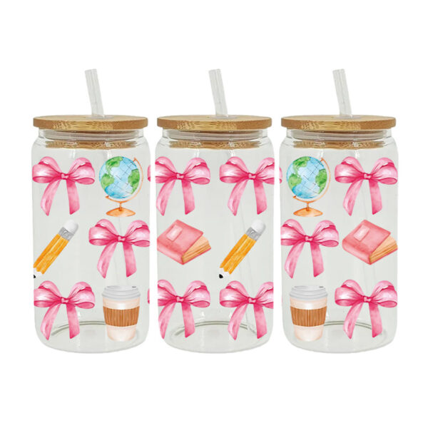 Wholesale UV Transfer Paste Glass Crystal Label Crystal Paste Cross-border Special Paste for 16oz Glass Cup 23cmX11cm