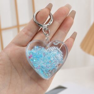 Luminous love [blue] / Keychain + luminous oil bottle