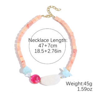 N2511-22 Pink Square Crystal