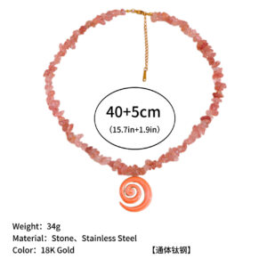 Sicilian pink snail chain