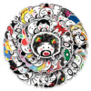 Wholesale 50 funny expression bag stickers funny fun creative colorful stickers OLY Exclusive