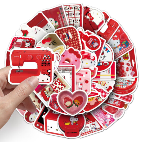 O1CN01aJADu11kMugRda43a_2208066194670-0-cib Wholesale 50 Pieces of Kt Cat Ins Style Graffiti Stickers, Personalized, Fresh and Cute, Guka Water Cup, Mobile Phone Case, Tablet DIY Stickers