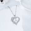 Wholesale Valentine's Day heart-shaped rose pendant 26 English letter necklace