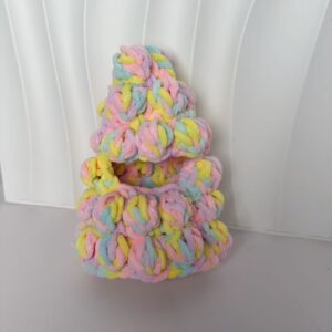 White embryo rainbow-colored Christmas tree headgear