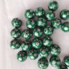 O1CN01aQ5Uh91QErIJqvM0H_2201245431945-0-cib Wholesale 5pcs 20mm Acrylic Christmas Dark Green Snowflake Print Beads