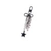 Wholesale Bow five pointed star tassel metal keychain