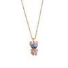 Wholesale Blue painted cartoon cute zircon necklace