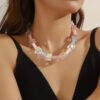 Wholesale Bohemian-style acrylic beaded necklace