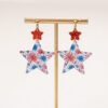 O1CN01aUbCo41RB1l6S0qnF_2216398732072-0-cib Wholesale American Independence Day Series Earrings Red White Blue Pentagram Earrings American National Day Earrings