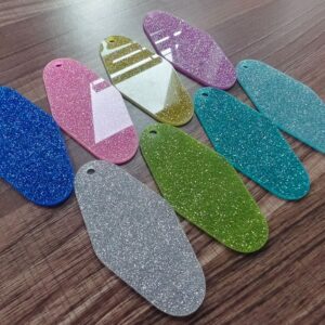 Wholesale Blank unfinished acrylic signboard keychain