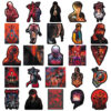 Wholesale 50pcs black and red horror character cartoons