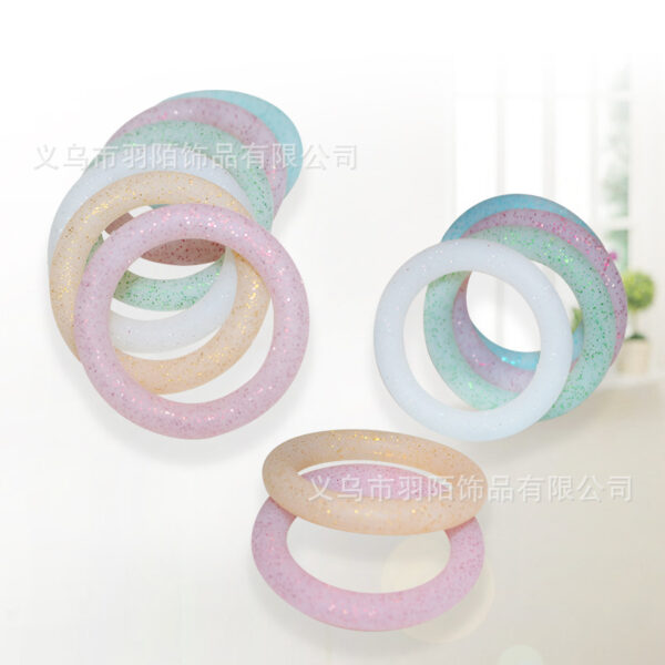 O1CN01ab8uAB1gWkYg0UvpX_2214318854150-0-cib Wholesale 20PCS Glitter Silicone Ring