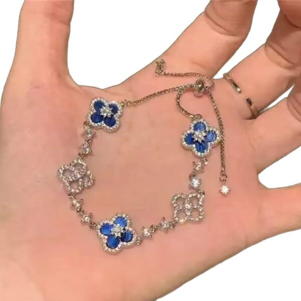 O1CN01abOiJT1WoTw3TApQU_2219872442835-0-cib Wholesale Bracelet with Shiny Natural Lucky Four-Leaf Clover Luxury Jewelry
