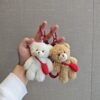 Wholesale Lanyard Blush Bear Cute Plush Bag Pendant Doll Couple Doll