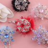 Wholesale Snowflake Spinning Hairy Ball Diamond Ball Crystal Beads