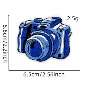 Blue series cloth stickers 10#