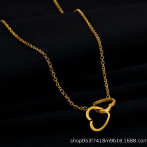 18k double heart-gold / 18K