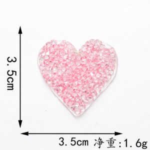 3.5*3.5cm*light pink love*hot melt adhesive