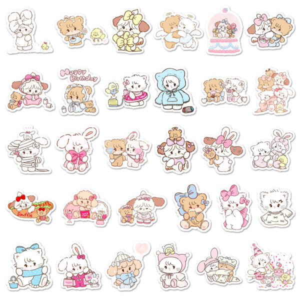 Wholesale 56 cute cartoon soft and adorable Mikko doodle stickers