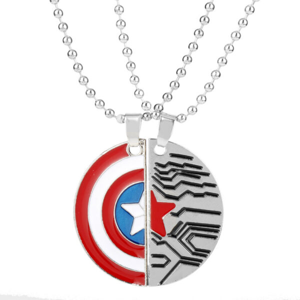 O1CN01agpdNU1YN7Vck1T80_2217676353046-0-cib Wholesale Cross-Border New Hot Anime Peripheral Sales Avengers Necklace European and American Personalized Couple Brother Pendant Accessories