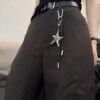Wholesale American Retro Style Subculture High-End Women's Keychain Metal Niche Pants Chain Trendy Accessory