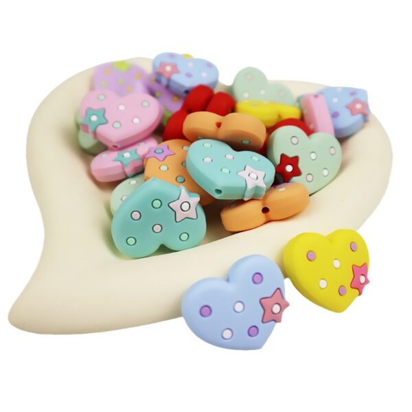 O1CN01ajTtPx1mY1JYk1DUH_2001174965-0-cib Wholesale 10PCS Love Pattern Cartoon Silicone Beads