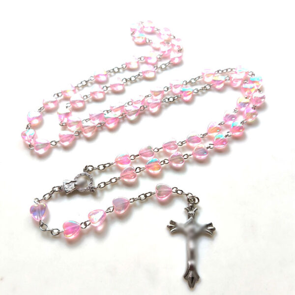 O1CN01akjeI41qg2mbkgK4n_3253855524-0-cib Wholesale cross pink love necklace beauty personality accessories