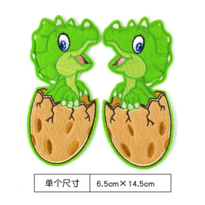 Pair of green dinosaurs PD772