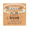 Wholesale Letter Teacher's Day Soft Ceramic Apple Layered Bracelet Set
