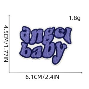 Lilac letter patch 9#