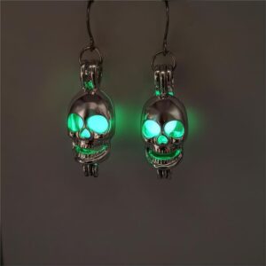 White steel green light