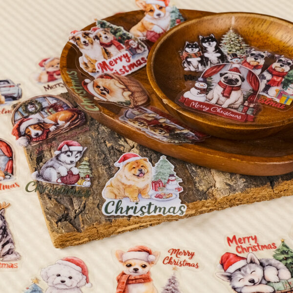 O1CN01aqUgfp1Ohb3HZ4Uwr_2218939091737-0-cib Wholesale 56pcs Christmas dog cartoon stickers