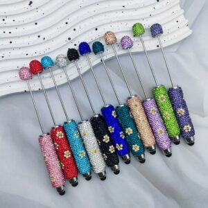 Wholesale Multi-Color Daisy Full Diamond Touch Screen Beaded Pen